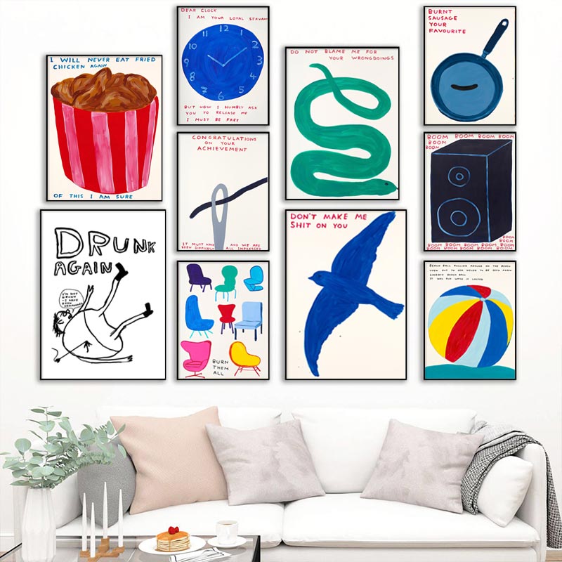 Sustainable Living Eco Friendly - Poster David Shrigley Gambar Seni Dinding