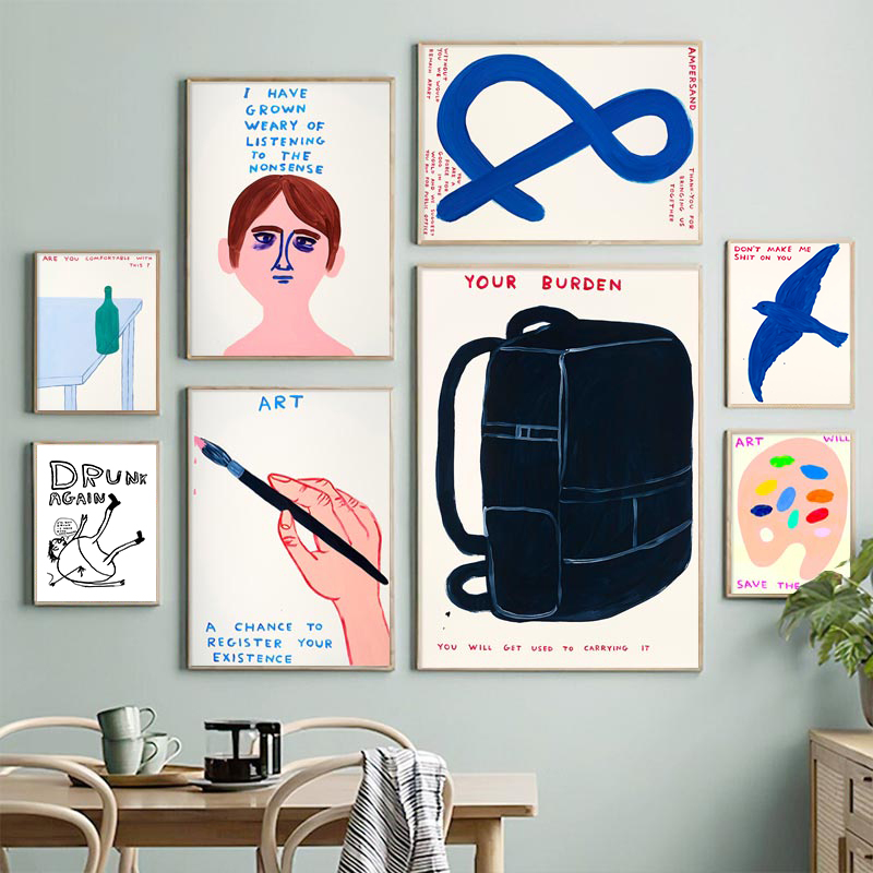 Poster David Shrigley Gambar S - Sustainable Living Eco Friendly ulasan dan harga
