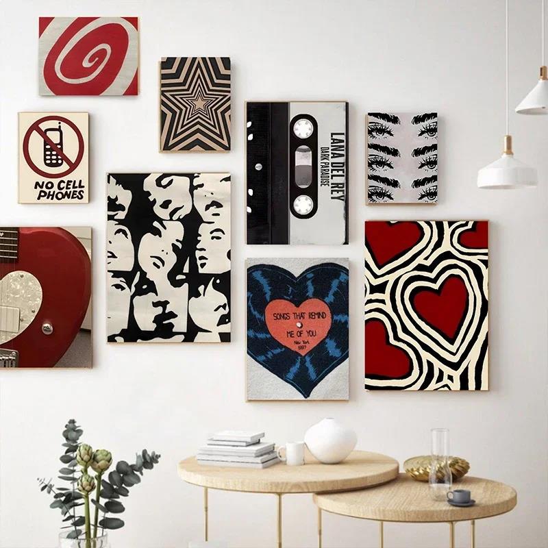 Poster Gaya Rock Y2K Lukisan K - Sustainable Living Eco Friendly ulasan dan harga